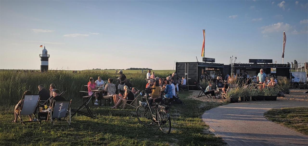 Ferienwohnung Wybo mit Garten Wremen Exterior foto